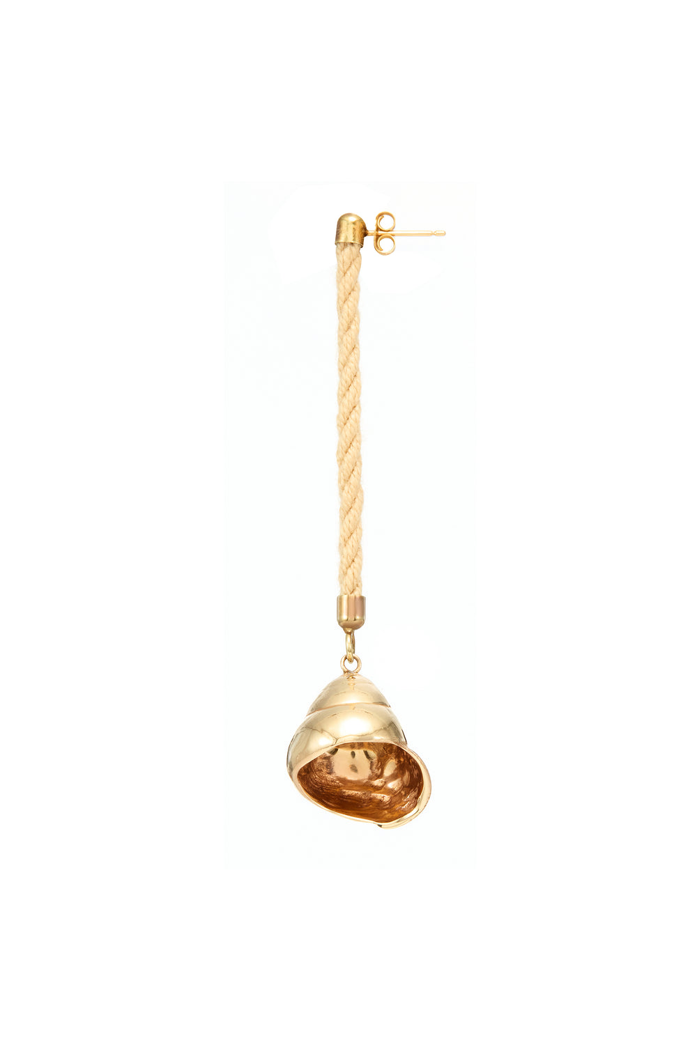 Venus Shell Single Earring in 18K Yellow Gold