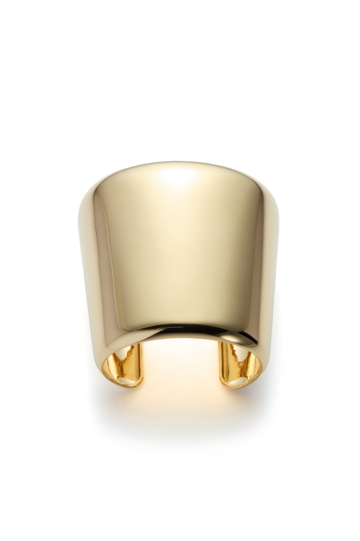 Long Cuff Bracelet in 18K Yellow Gold