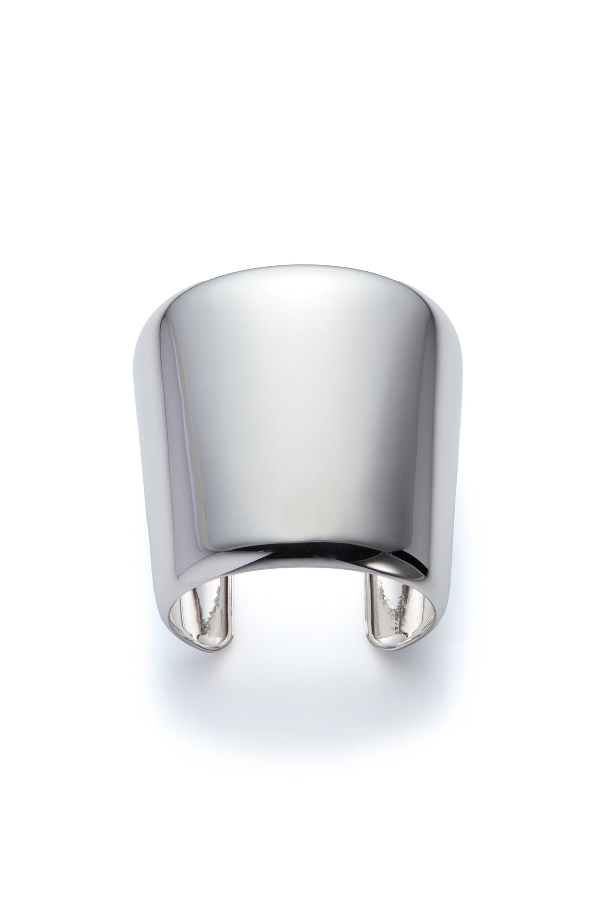 Long Cuff Bracelet in 18K White Gold