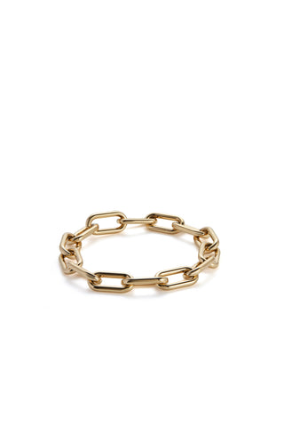 18K Yellow Gold Link Bracelet - Small Links Front View | Gabriela Hearst