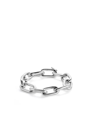 White Gold Link Bracelet - Product View | Gabriela Hearst