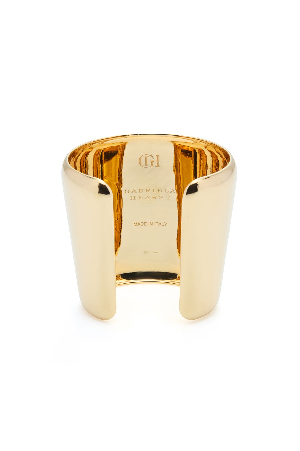 Long Cuff Bracelet in 18K Yellow Gold
