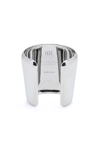 Long Cuff Bracelet in 18K White Gold