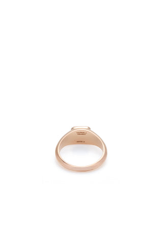 Rose Gold 18K Ring with Rose Quartz Stone - Interior Brand Detail | Gabriela Hearst
