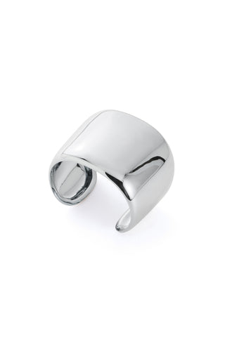 18K White Gold Cuff Bracelet - Side Angle View | Gabriela Hearst