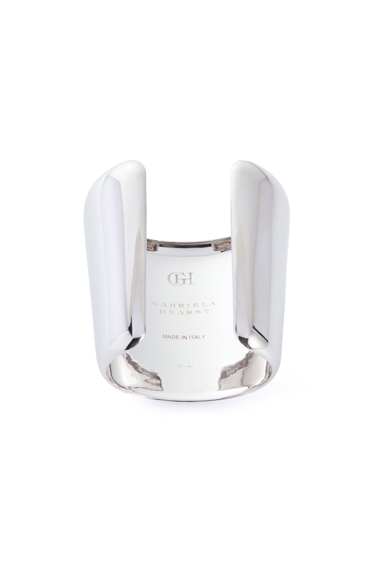 Long Cuff Bracelet in 18K White Gold