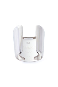 Long Cuff Bracelet in 18K White Gold