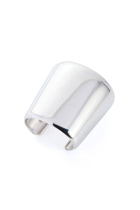 Long Cuff Bracelet in 18K White Gold