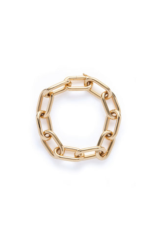 Yellow Gold 18K Link Bracelet - Flat Lay View | Gabriela Hearst