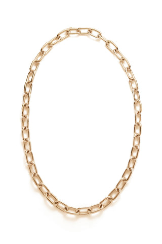 18K Yellow Gold Classic Links Chain Necklace - Flat Lay | Gabriela Hearst