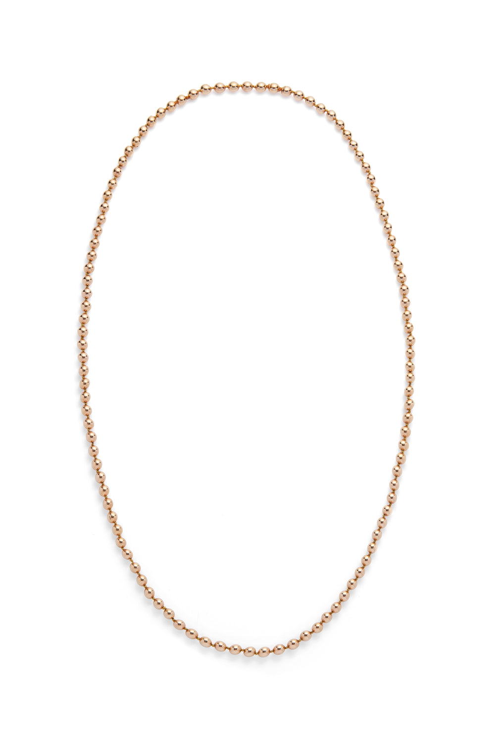 Beaded Necklace in 18K Rose Gold