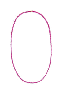 Beaded Necklace in Ruby (Small Beads)