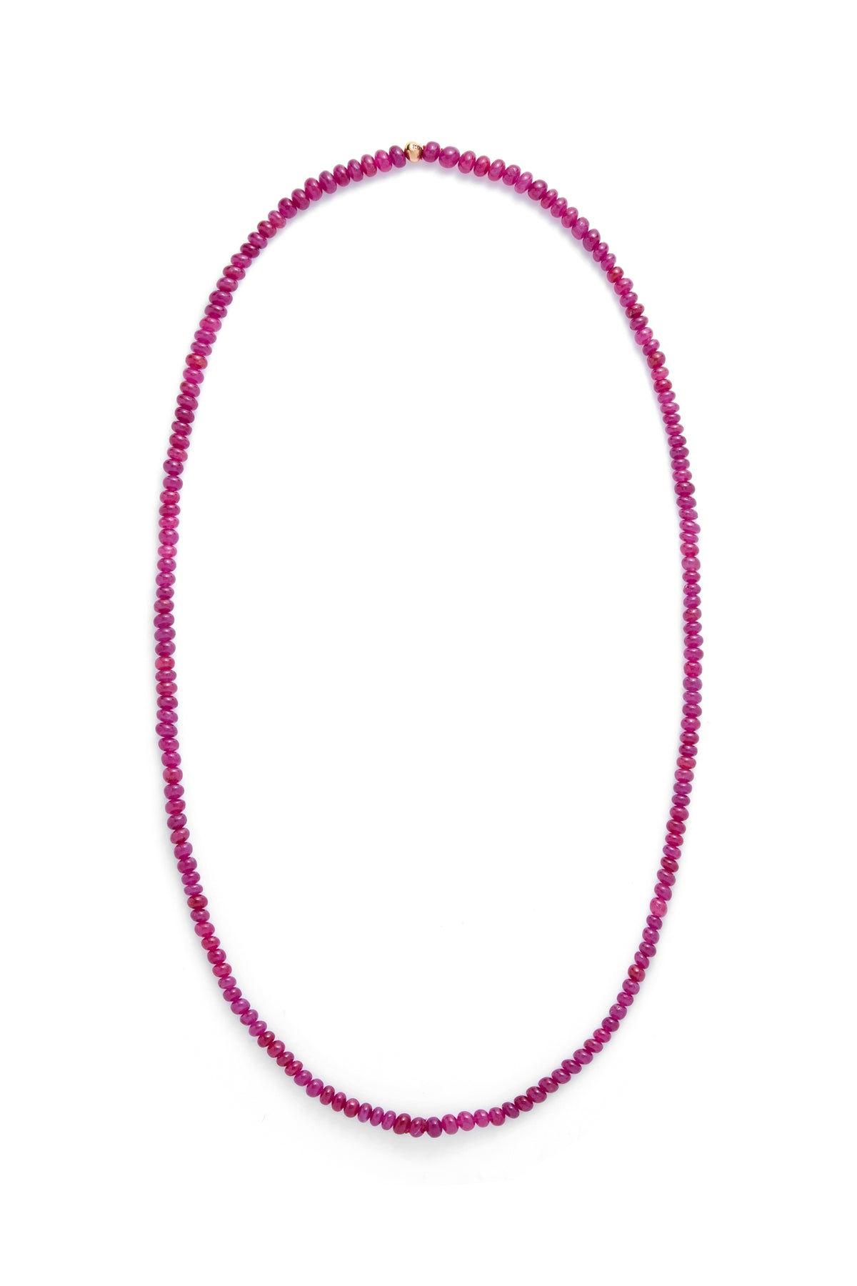Beaded Necklace in Ruby (Medium Beads)