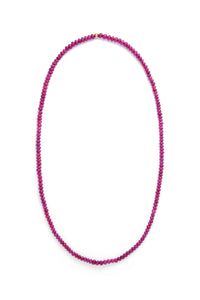 Beaded Necklace in Ruby (Medium Beads)
