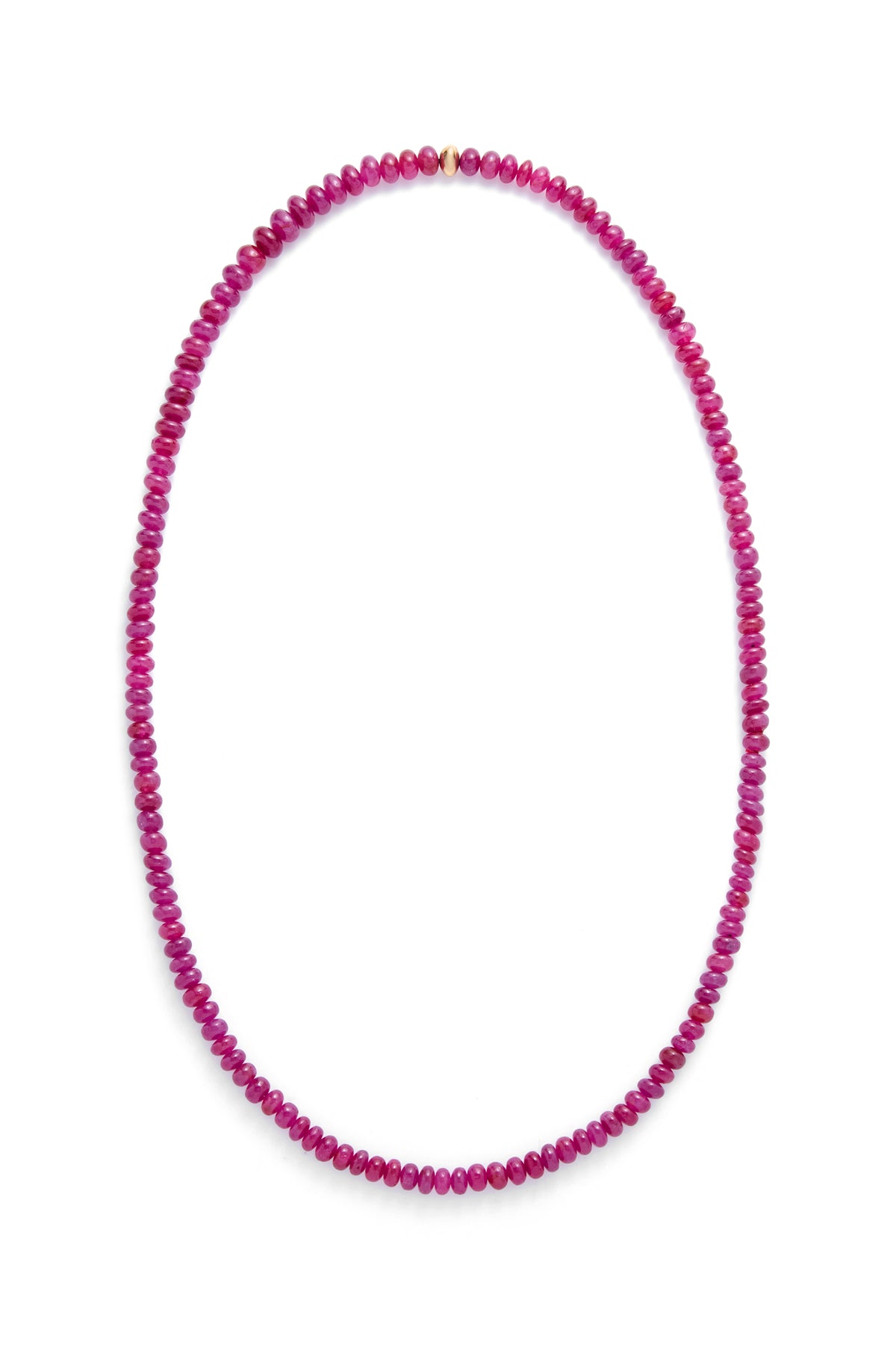 Beaded Necklace in Ruby (Large Beads)