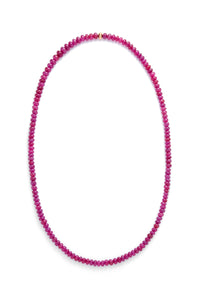 Beaded Necklace in Ruby (Large Beads)