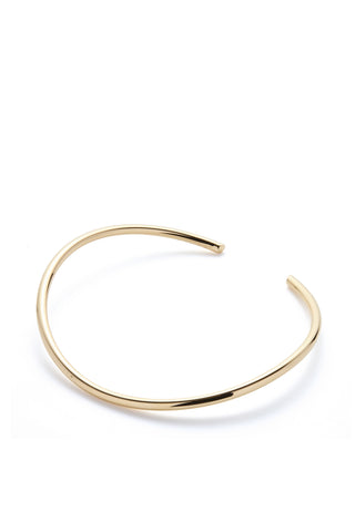 18K Yellow Gold Choker Necklace - Side Angle | Gabriela Hearst