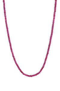 Beaded Necklace in Ruby (Medium Beads)