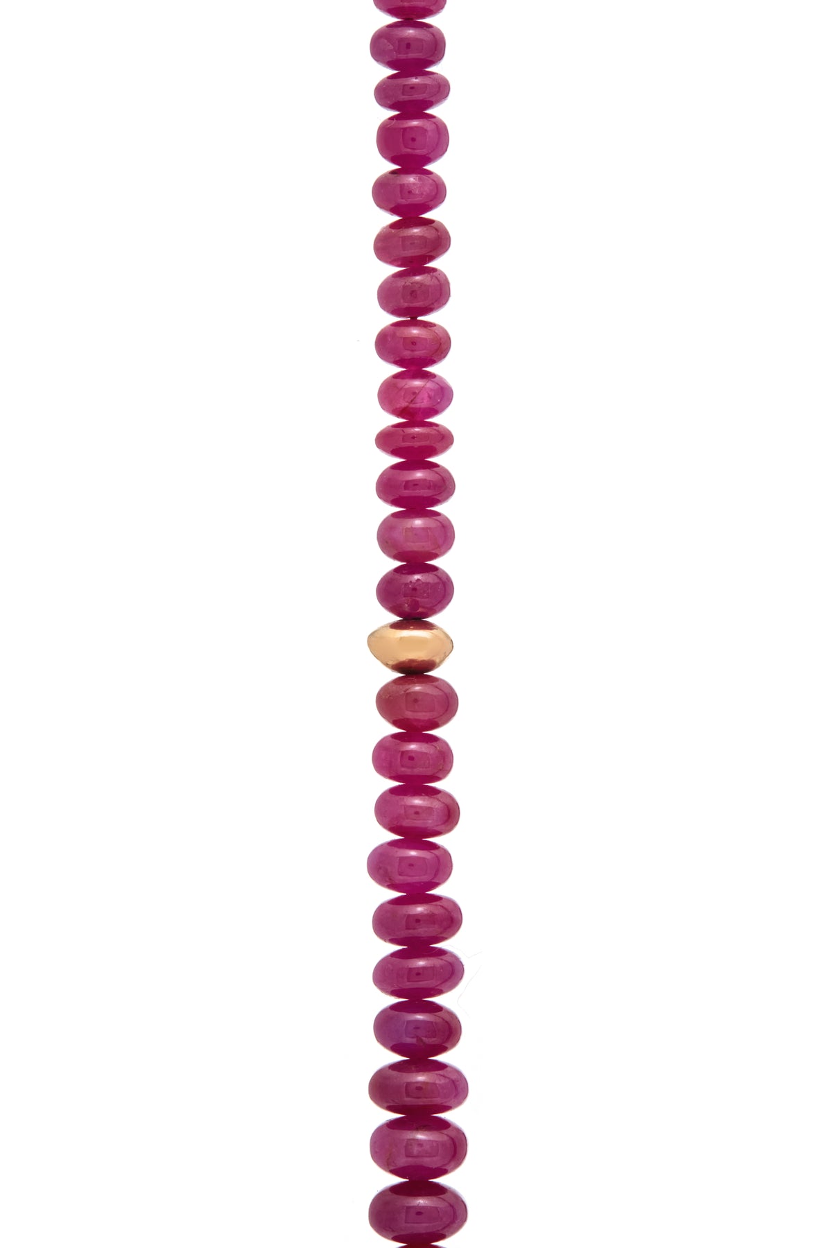 Beaded Necklace in Ruby (Large Beads)