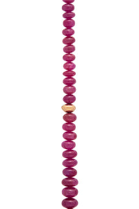 Beaded Necklace in Ruby (Large Beads)