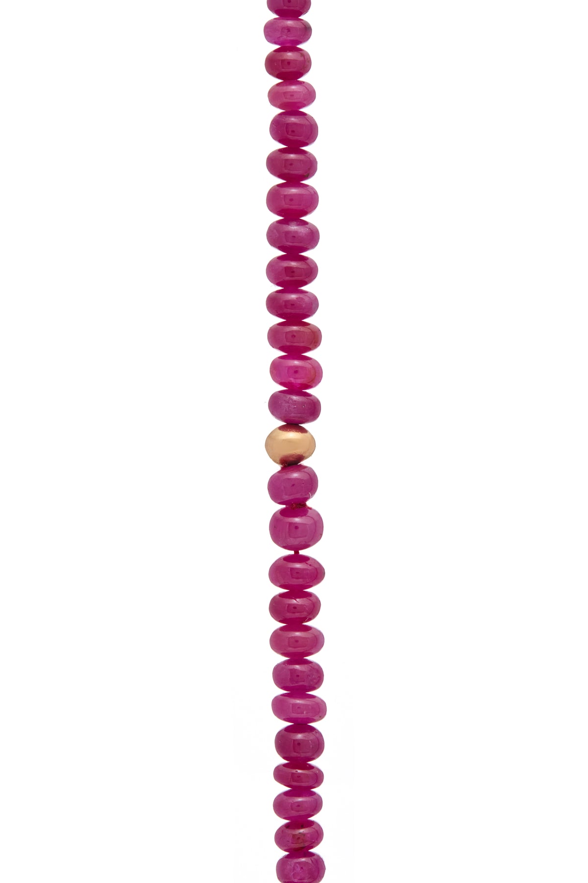 Beaded Necklace in Ruby (Medium Beads)