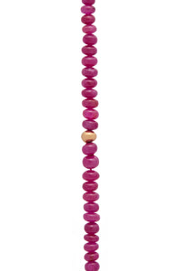 Beaded Necklace in Ruby (Medium Beads)