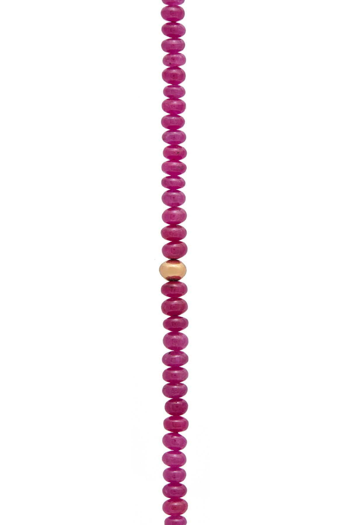 Beaded Necklace in Ruby (Small Beads)