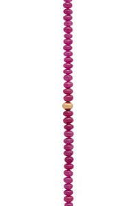Beaded Necklace in Ruby (Small Beads)