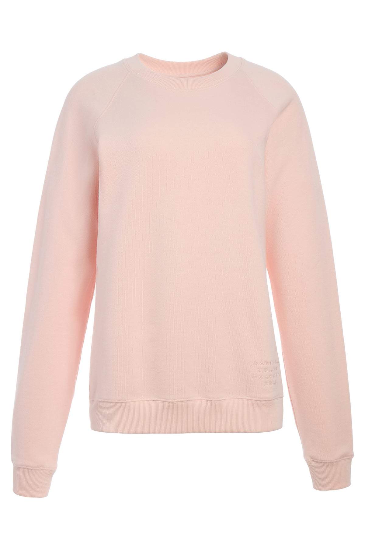 Royston Sweatshirt in Pale Blush Fine Cotton