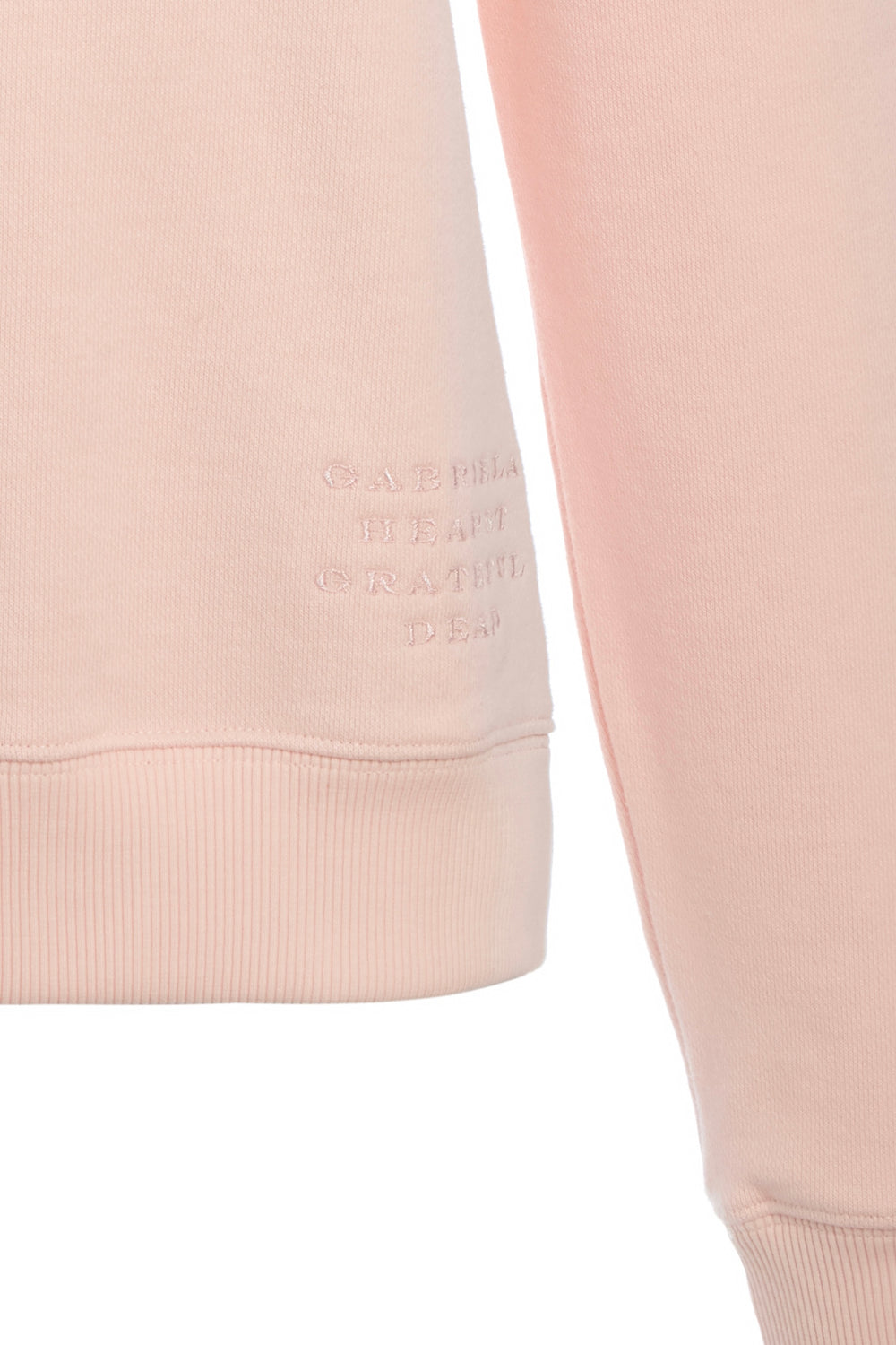 Royston Sweatshirt in Pale Blush Fine Cotton