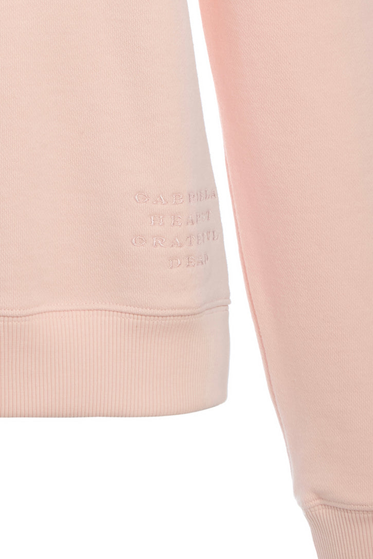 Royston Sweatshirt in Pale Blush Fine Cotton