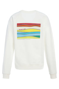 Royston Sweatshirt in White Fine Cotton