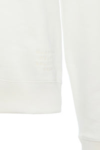 Royston Sweatshirt in White Fine Cotton