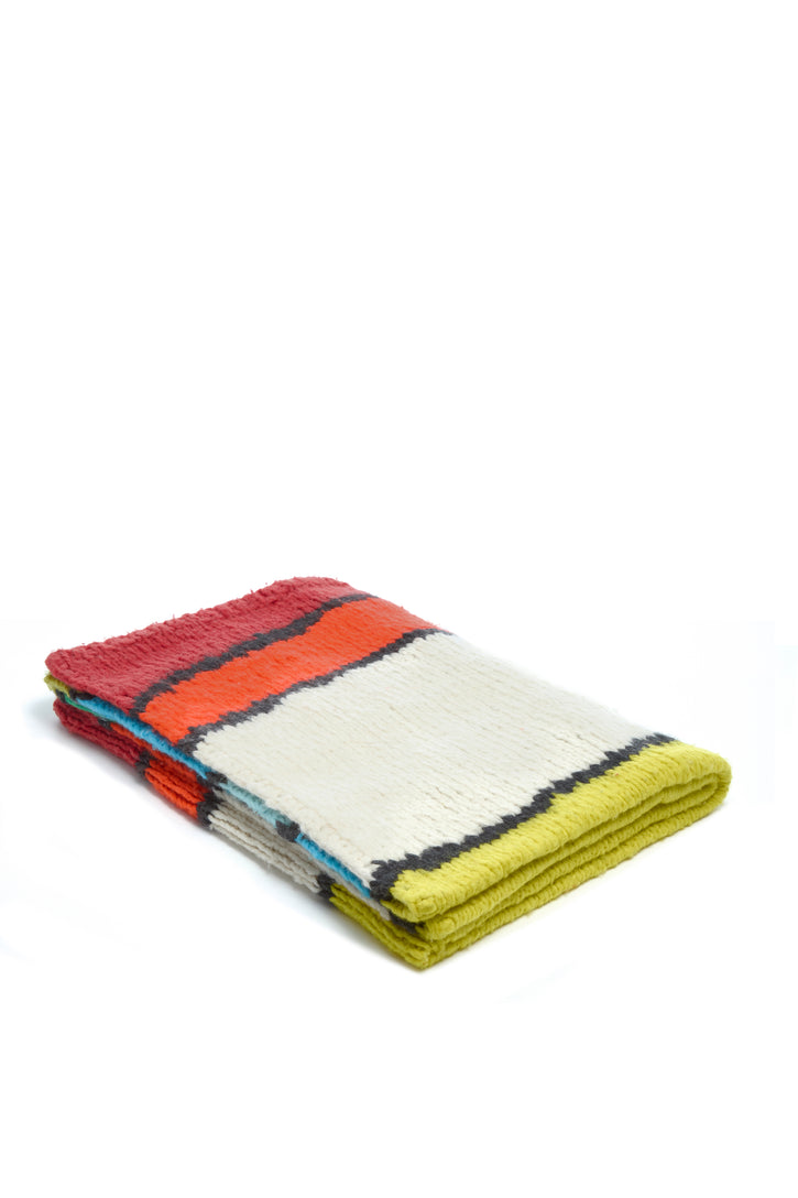 Newbury Knit Blanket in Multi Welfat Cashmere