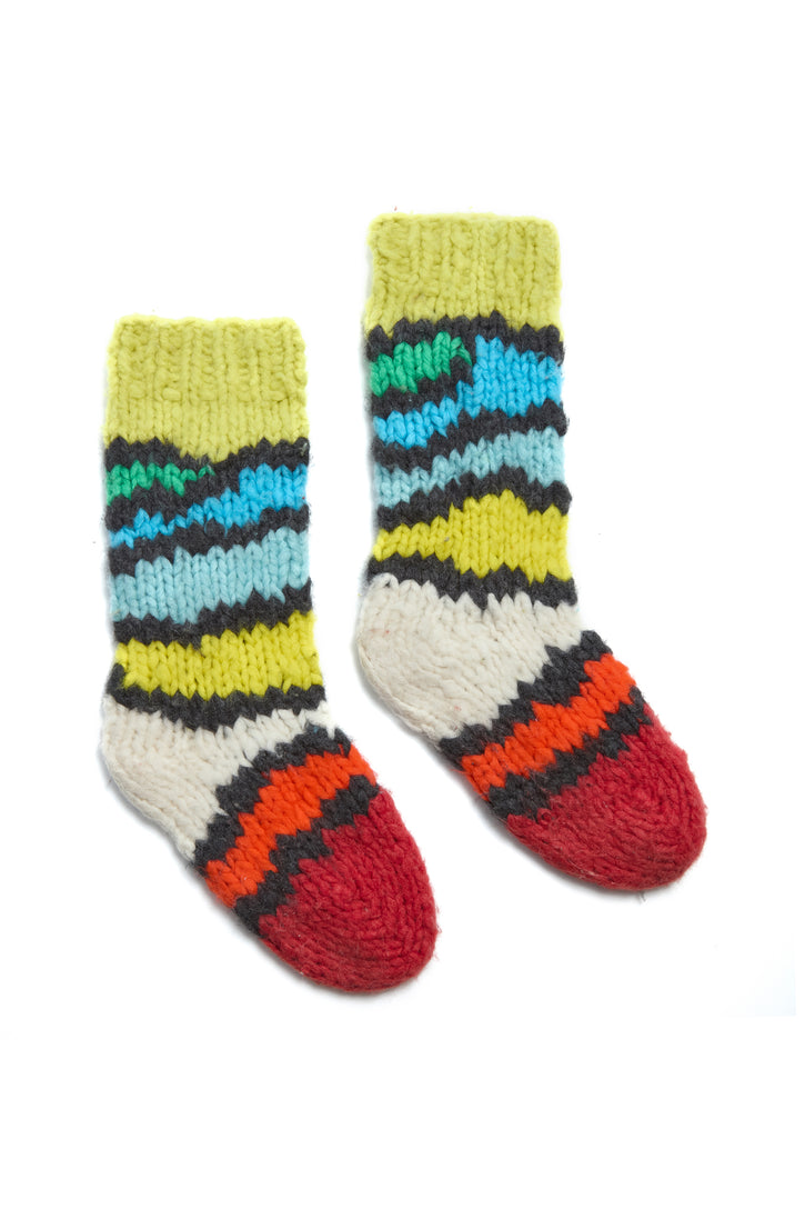 Bray Knit Socks in Multi Welfat Cashmere