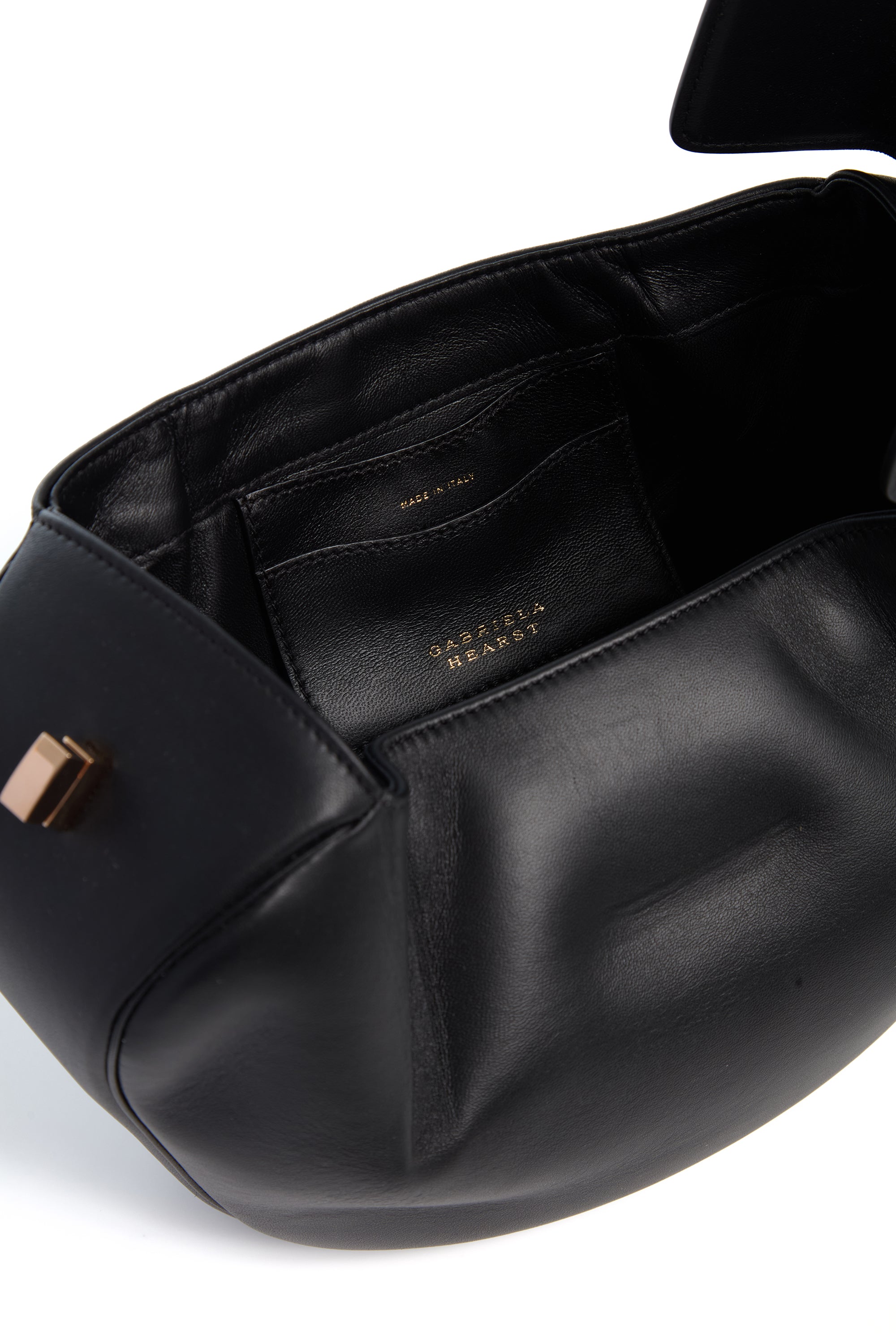 Nina Black Nappa Leather Top Handle Bag | Gabriela Hearst