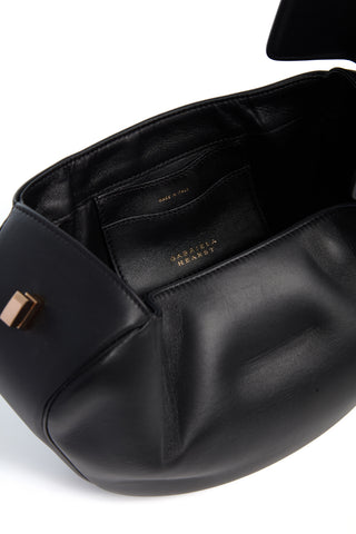 Black Nina Bag Interior Compartment - Open Detail View | Gabriela Hearst