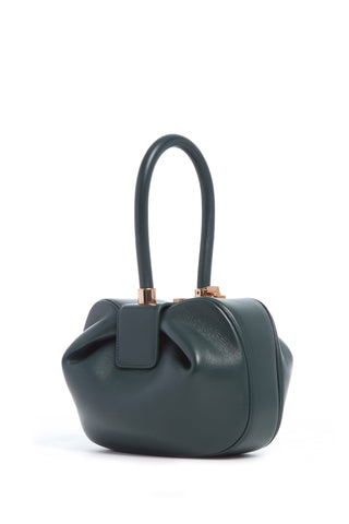 Forest Green Nappa Leather Nina Bag - Side Profile | Gabriela Hearst