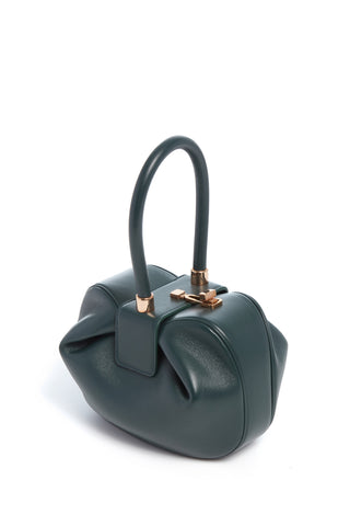 Forest Green Nappa Leather Nina Bag - Three Quarter Angle | Gabriela Hearst