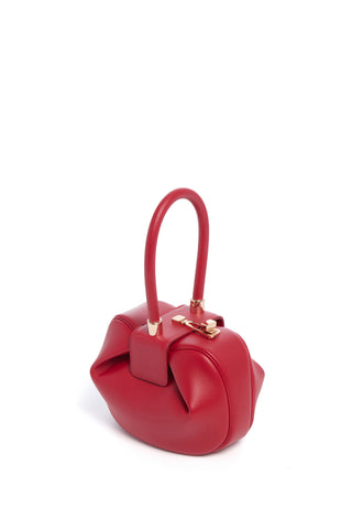 Red Nappa Leather Demi Bag - Rose Gold Turnlock Detail | Gabriela Hearst