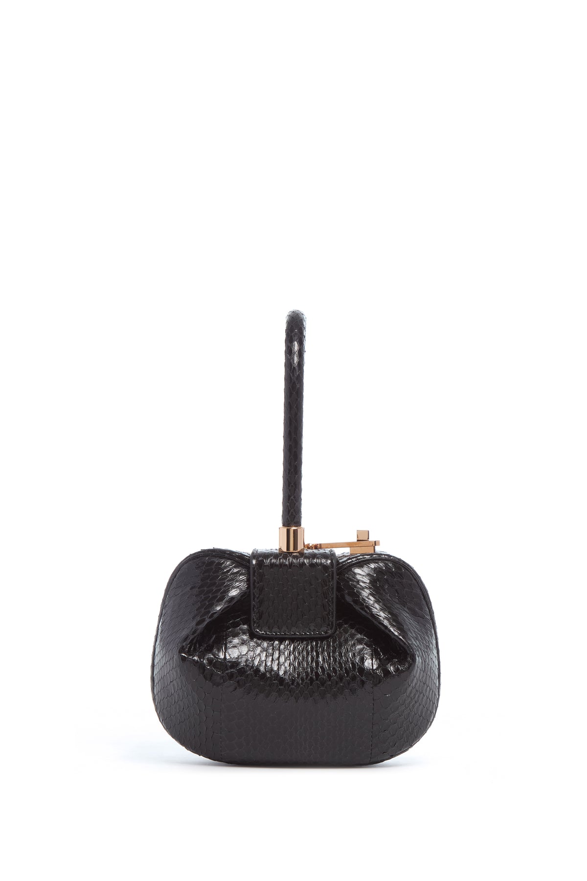 Demi Bag in Black Snakeskin