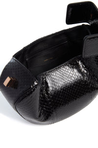 Demi Bag in Black Snakeskin