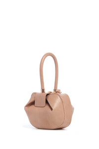 Demi Bag in Nude Snakeskin