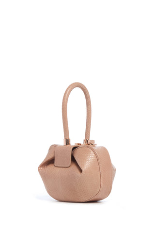 Demi Bag in Nude Snakeskin
