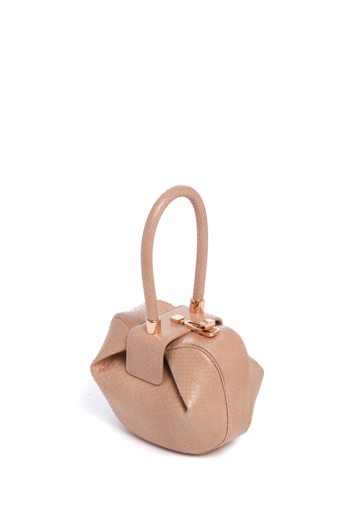 Demi Bag in Nude Snakeskin