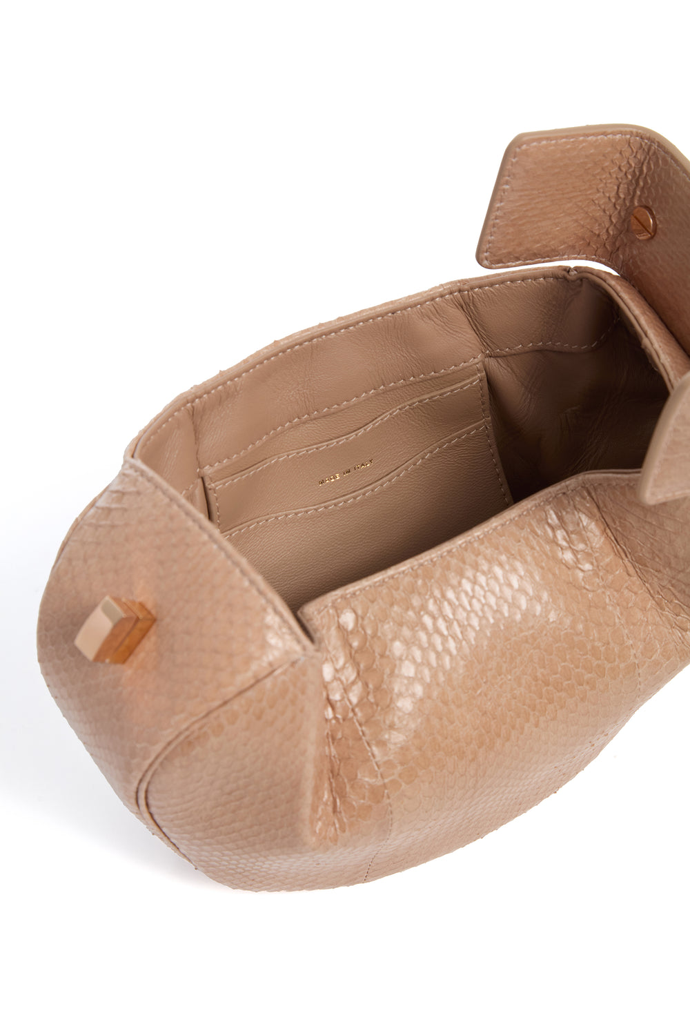 Demi Bag in Nude Snakeskin