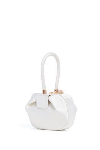Ivory Satin Demi Bag - Side View | Gabriela Hearst