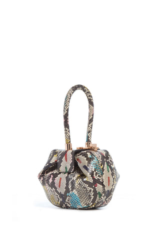 Multi-Color Python Snakeskin Demi Bag - Front View | Gabriela Hearst