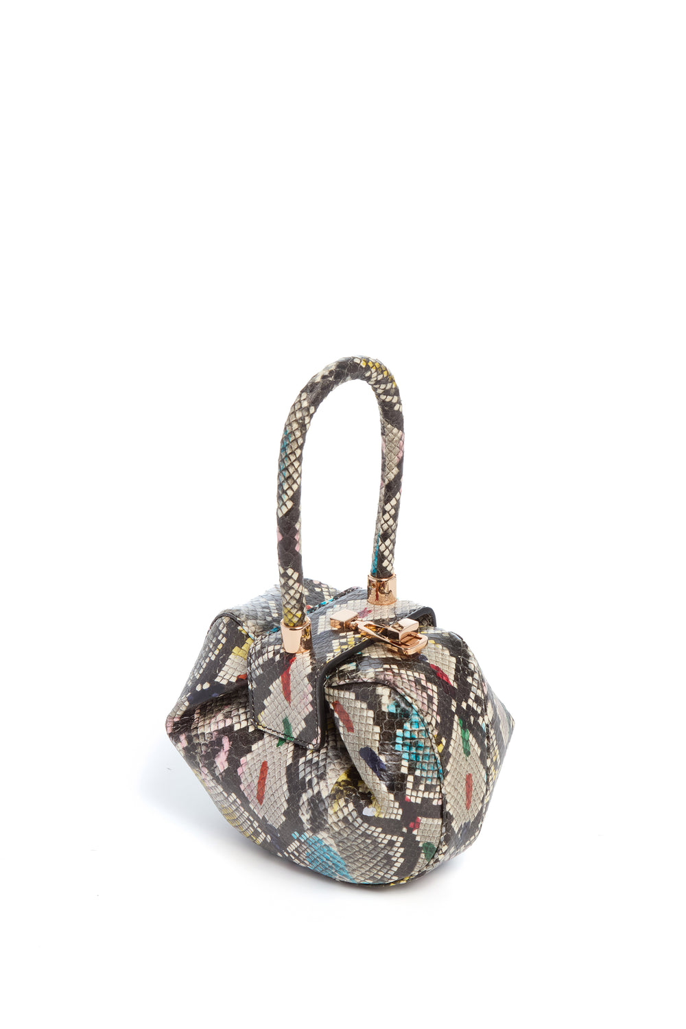 Demi Bag in Multi Snakeskin