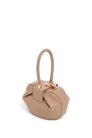 Nude Nappa Leather Demi Bag - Front Angle | Gabriela Hearst